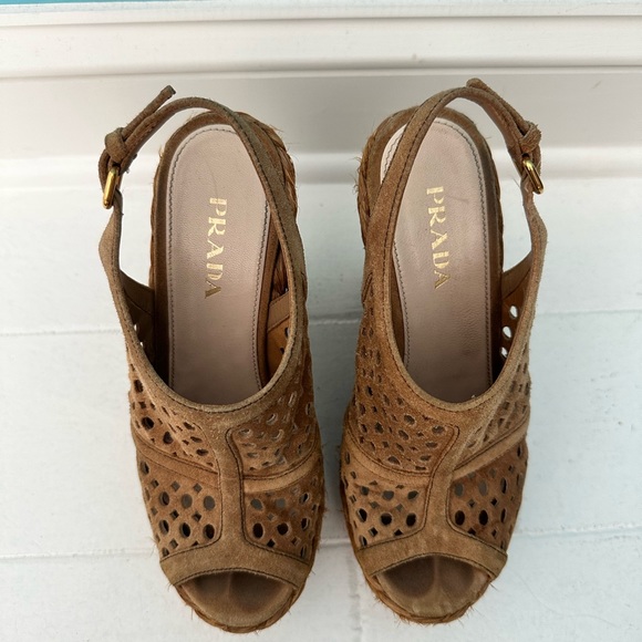 Prada Platform Espadrilles Size 7 - Picture 2 of 3